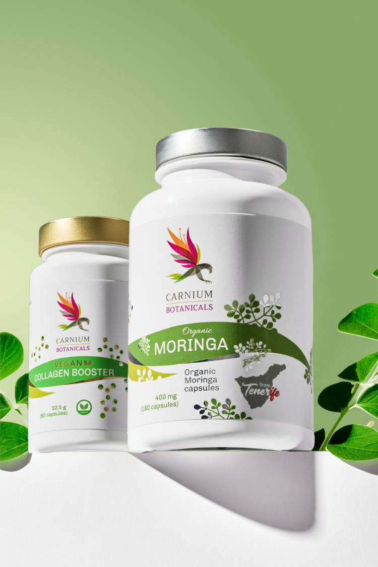 Balíček Krásná zevnitř i zvenčí (BIO Moringa + Vegan Collagen Booster)