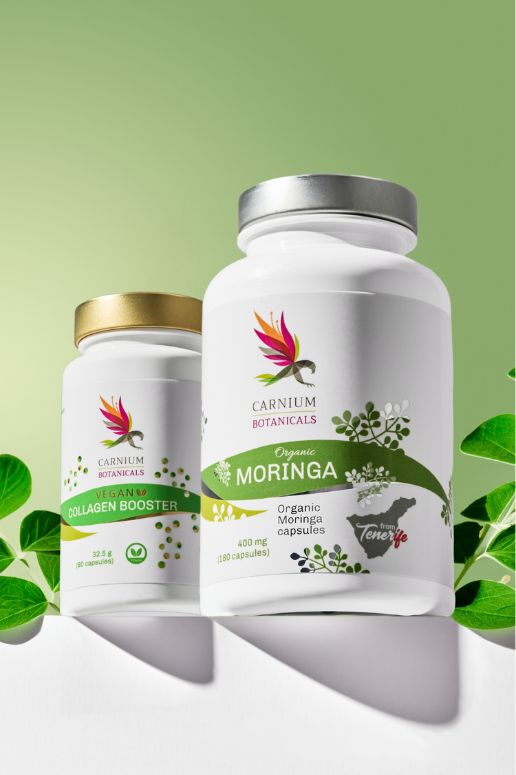 Balíček Krásná zevnitř i zvenčí (BIO Moringa + Vegan Collagen Booster)