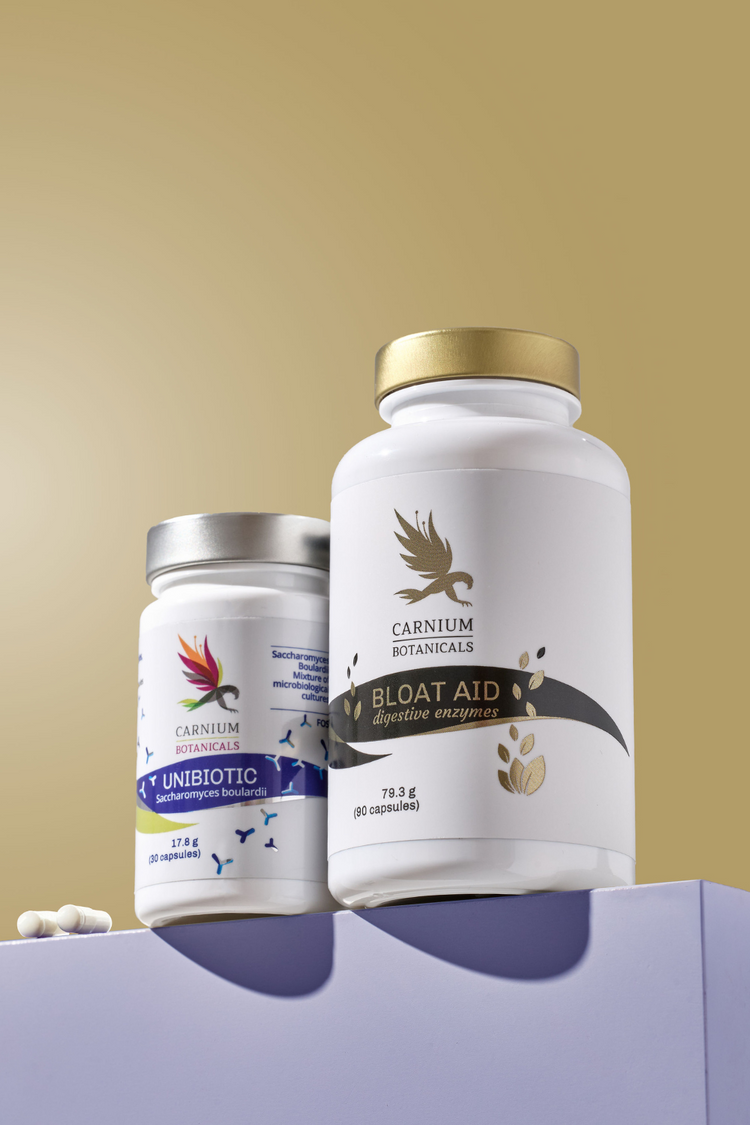 Balíček Optimální zažívání a zdraví střev (Bloat Aid + Unibiotic)