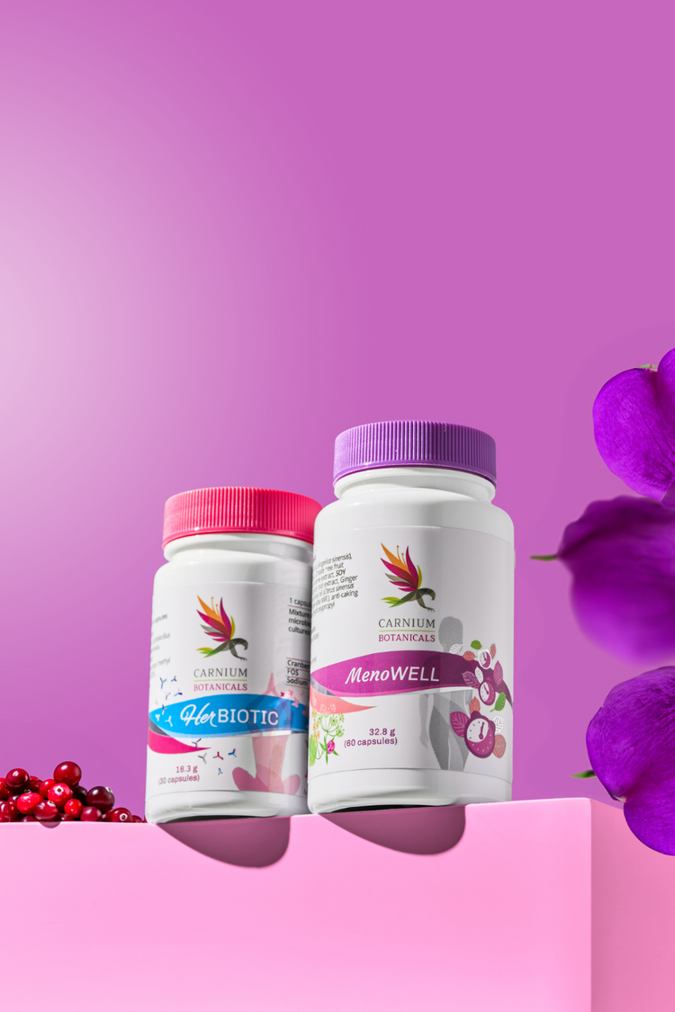 Balíček Pohodová menopauza (MenoWell + Her Biotic)