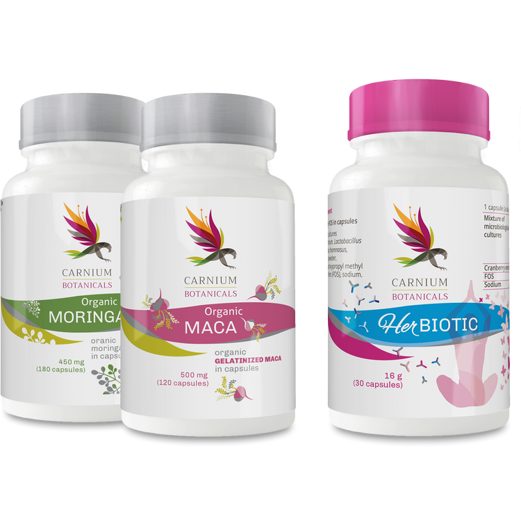 BIO Želatinovaná Maca & BIO Moringa + Her Biotic Gratis