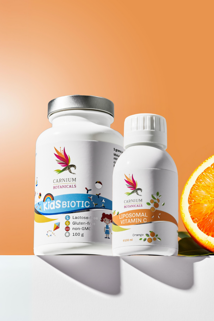 Balíček Zdravé děti - veselí rodiče (Kids Biotic + Liposomální Vitamín C)