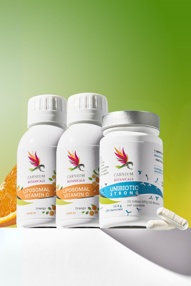 2x Liquid Curcumin + Unibiotic STRONG Gratis